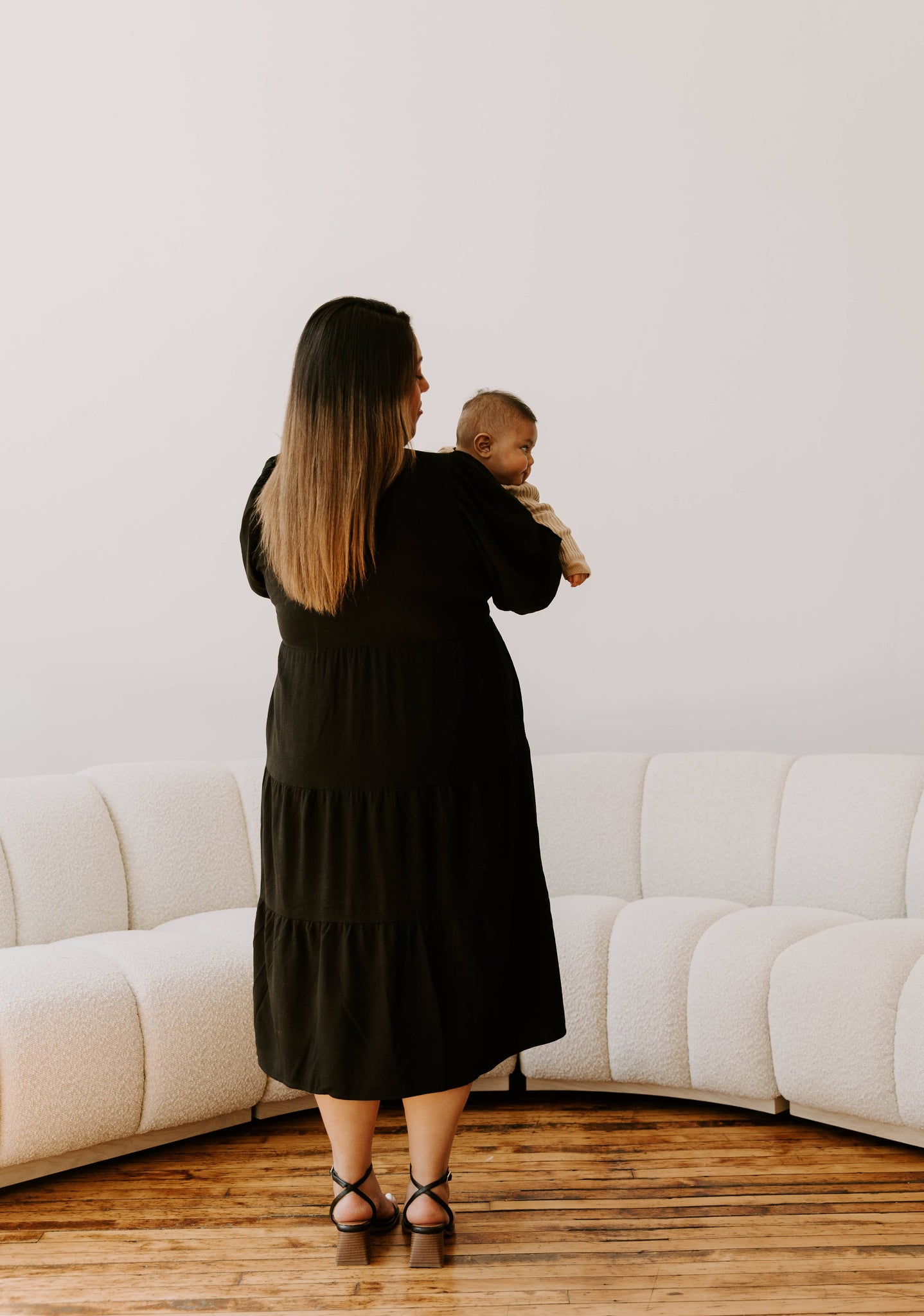Tiered Breastfeeding Dress by MLM Brand | Postpartum Essentials M Tiered Breastfeeding Dress by MLM Brand | Postpartum Essentials M