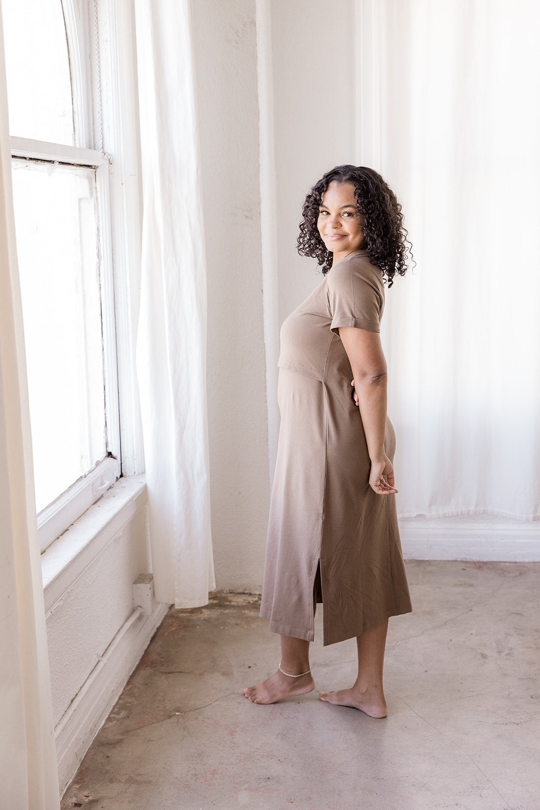 Everyday Breastfeeding Dress by MLM Brand | Postpartum Essentials L Everyday Breastfeeding Dress by MLM Brand | Postpartum Essentials L