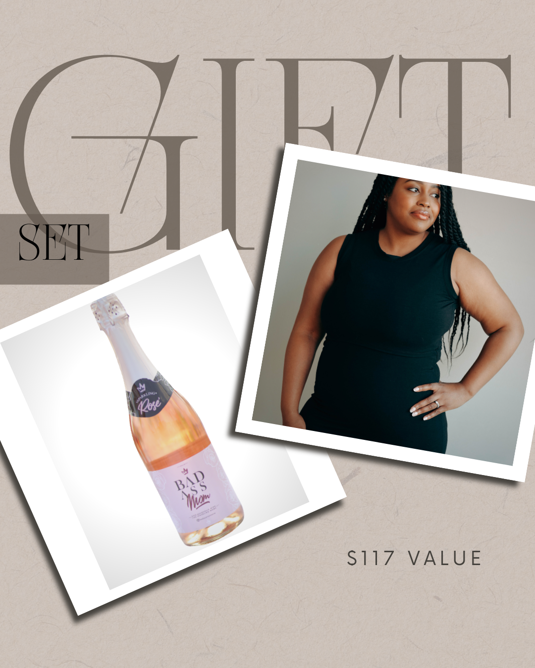 Limited Edition Holiday Gift Set - Little Breastfeeding Dress + Non-Alcoholic Wine