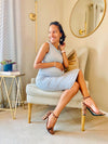 Little Breastfeeding Dress - Heather Gray