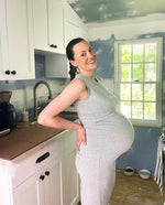Little Breastfeeding Dress - Heather Gray